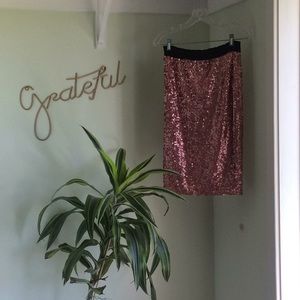 Pink, sequence skirt